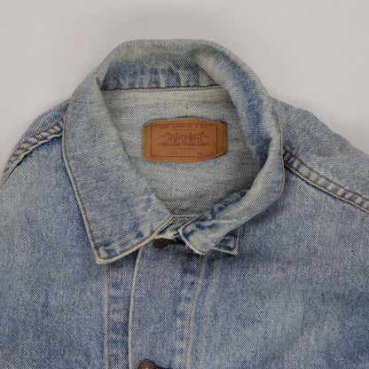 Levi's 557 Vintage Denim Trucker Jacket Blue Unisex Size L