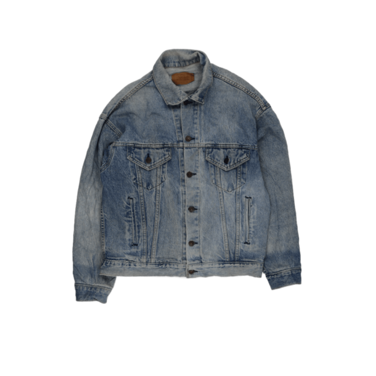 Levi's 557 Vintage Denim Trucker Jacket Blue Unisex Size L