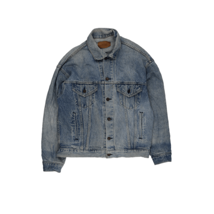 Levi's 557 Vintage Denim Trucker Jacket Blue Unisex Size L