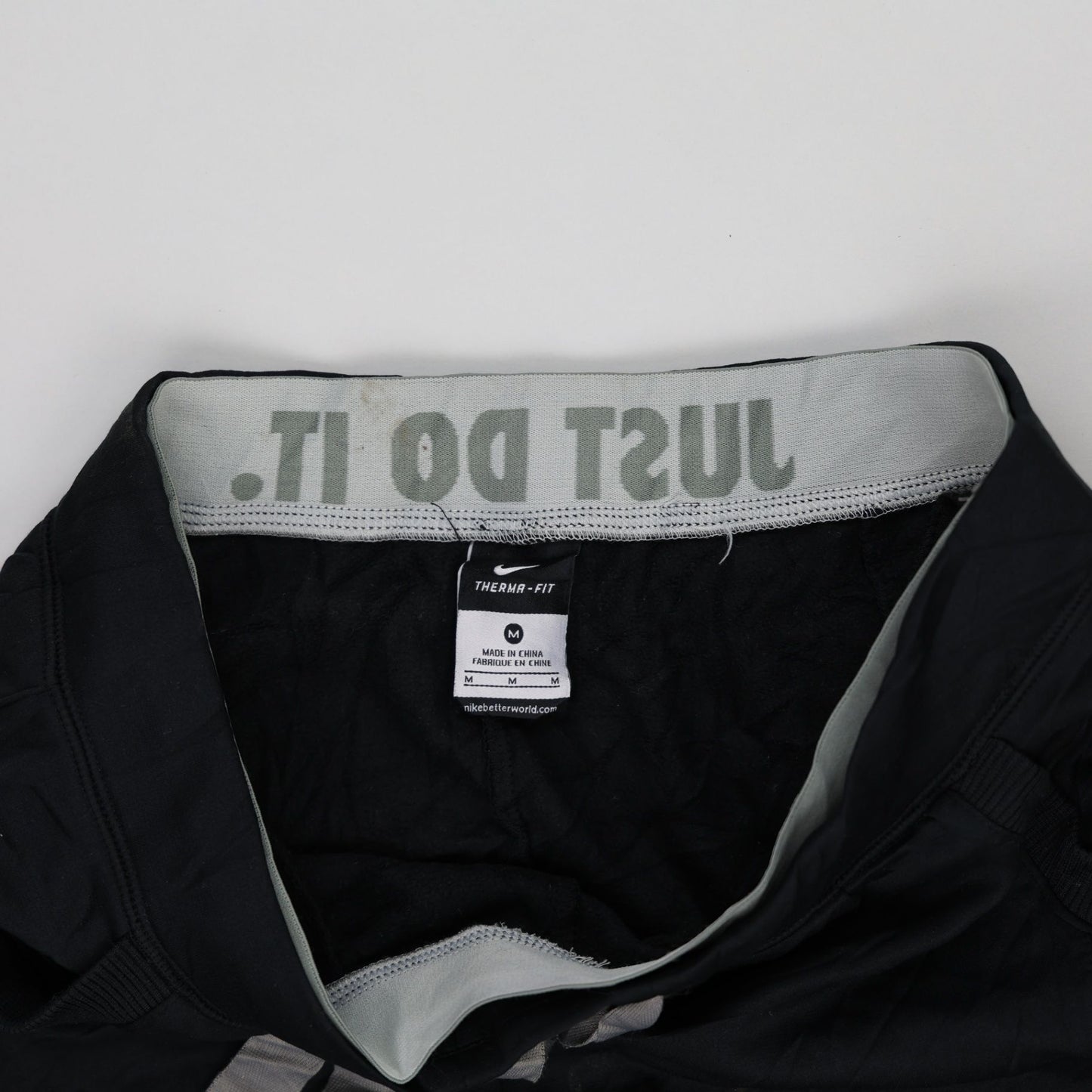 Nike Therma-Fit Black Joggers Men's Medium Polyester Slim Fit