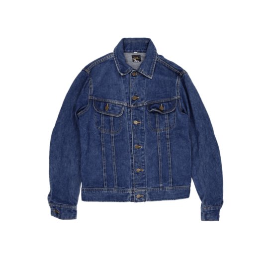 Lee Classic Blue Vintage Denim Jacket for Men Size Large Cotton
