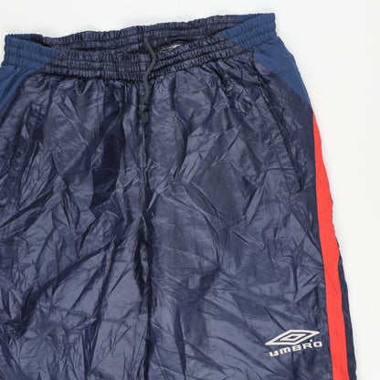 Umbro Vintage Navy Blue Red Panel Track Pants Large Nylon 90s Style