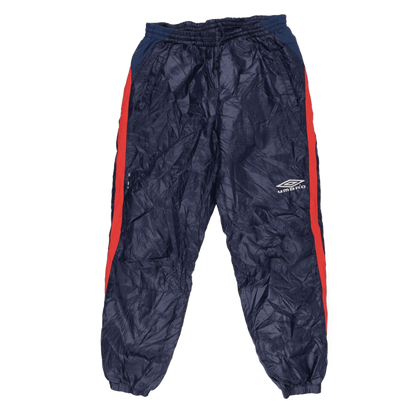 Umbro Vintage Navy Blue Red Panel Track Pants Large Nylon 90s Style
