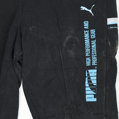 PUMA Pro-Tech4 Black Joggers Men Medium Polyester Blend 74 cm Inseam 36 cm Waist