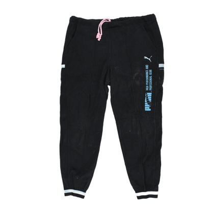 PUMA Pro-Tech4 Black Joggers Men Medium Polyester Blend 74 cm Inseam 36 cm Waist