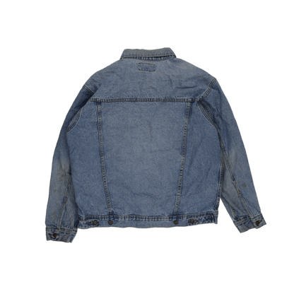 Wrangler Vintage Blue Denim Jacket Unisex Large Cotton 61 cm Pit to Pit 66 cm Collar to Hem 62 cm Sleeve Length