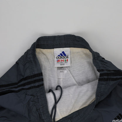 adidas Vintage Navy Blue Track Trousers Large 79cm Inseam Nylon