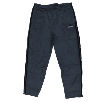 adidas Vintage Navy Blue Track Trousers Large 79cm Inseam Nylon