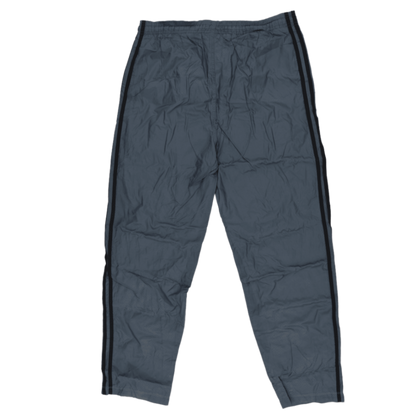 adidas Vintage Navy Blue Track Trousers Large 79cm Inseam Nylon