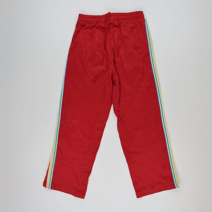Ellesse Red Rainbow Stripe Track Pants Mens Medium 77cm Inseam 40cm Waist Polyester