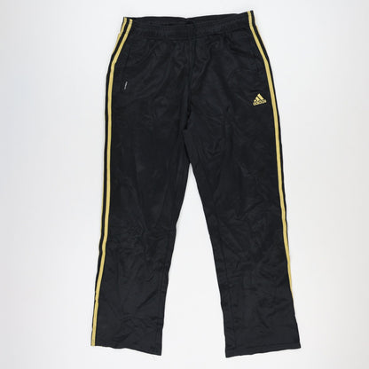Adidas CLIMACOOL CLIM365 Track Trousers Black Yellow Stripes Large Polyester