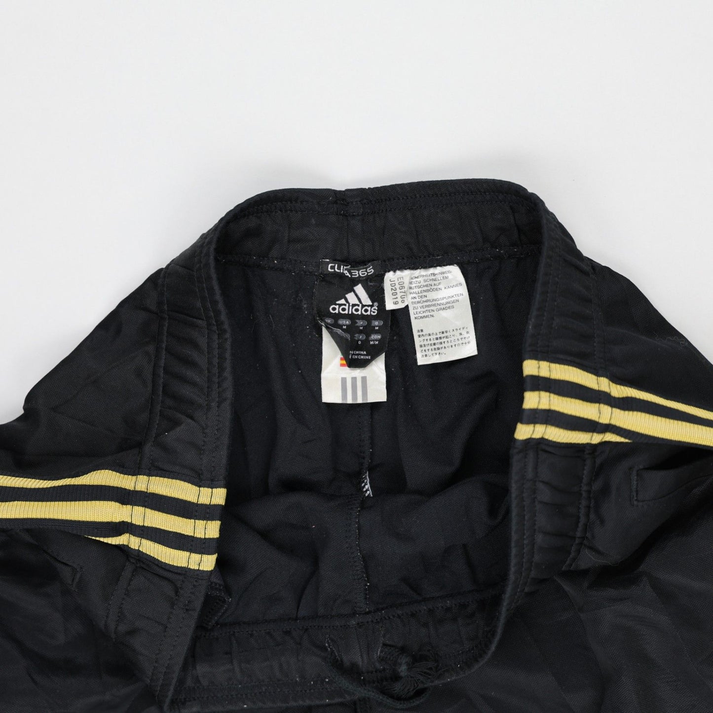 Adidas CLIMACOOL CLIM365 Track Trousers Black Yellow Stripes Large Polyester