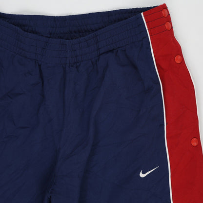Nike Vintage Tearaway Track Pants Navy Blue Red XXL 80 cm Polyester Blend