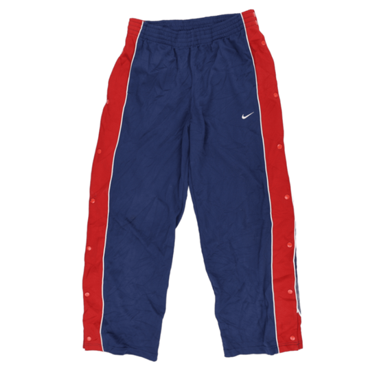 Nike Vintage Tearaway Track Pants Navy Blue Red XXL 80 cm Polyester Blend