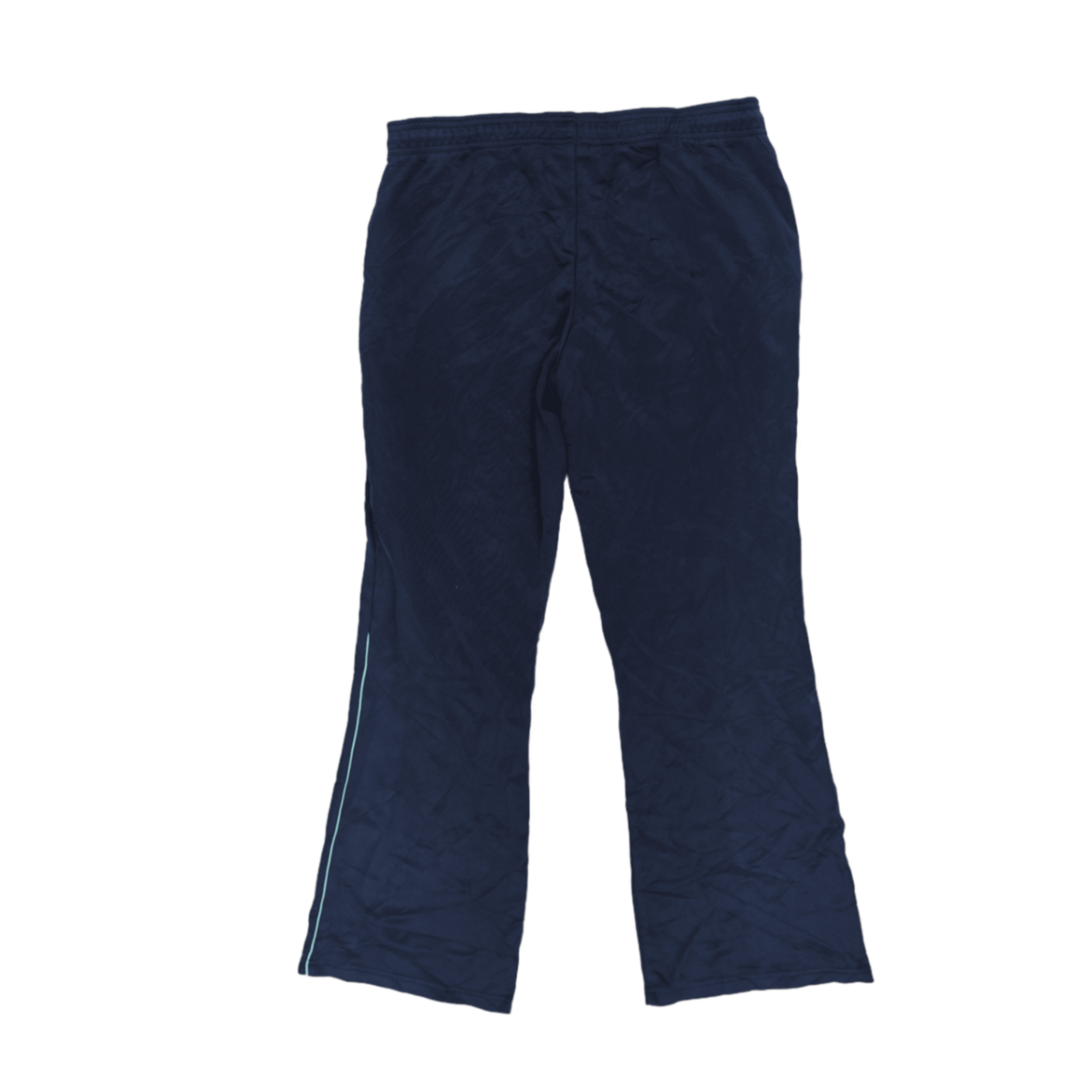 Adidas Navy Blue Track Pants Large Polyester Men's Trousers 78 cm Inseam