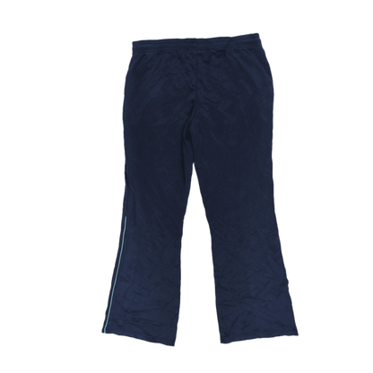Adidas Navy Blue Track Pants Large Polyester Men's Trousers 78 cm Inseam