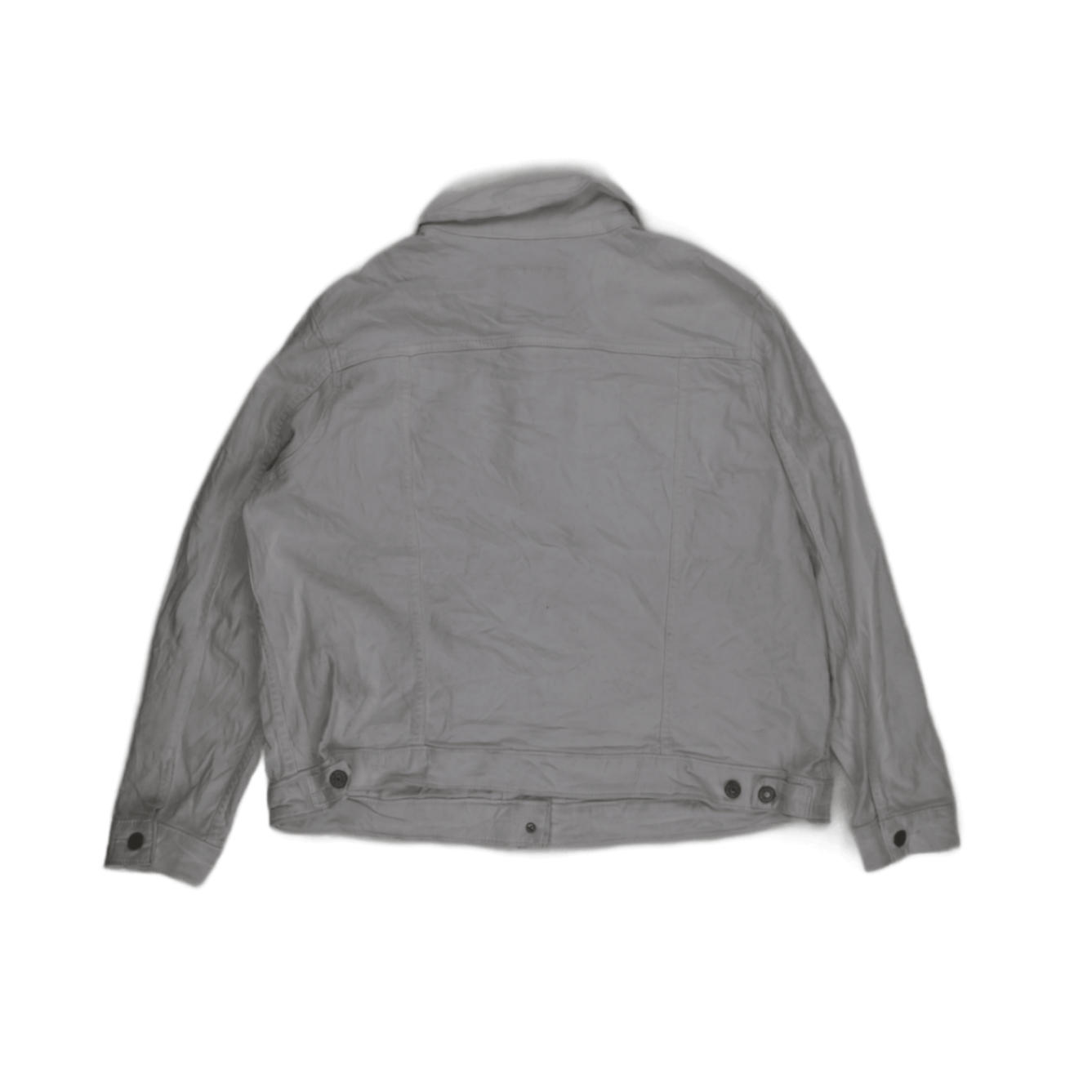 Levi Strauss & Co. White Denim Jacket 2XL Cotton Collared for Men