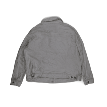 Levi Strauss & Co. White Denim Jacket 2XL Cotton Collared for Men