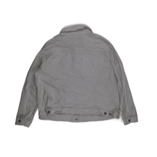 Levi Strauss & Co. White Denim Jacket 2XL Cotton Collared for Men