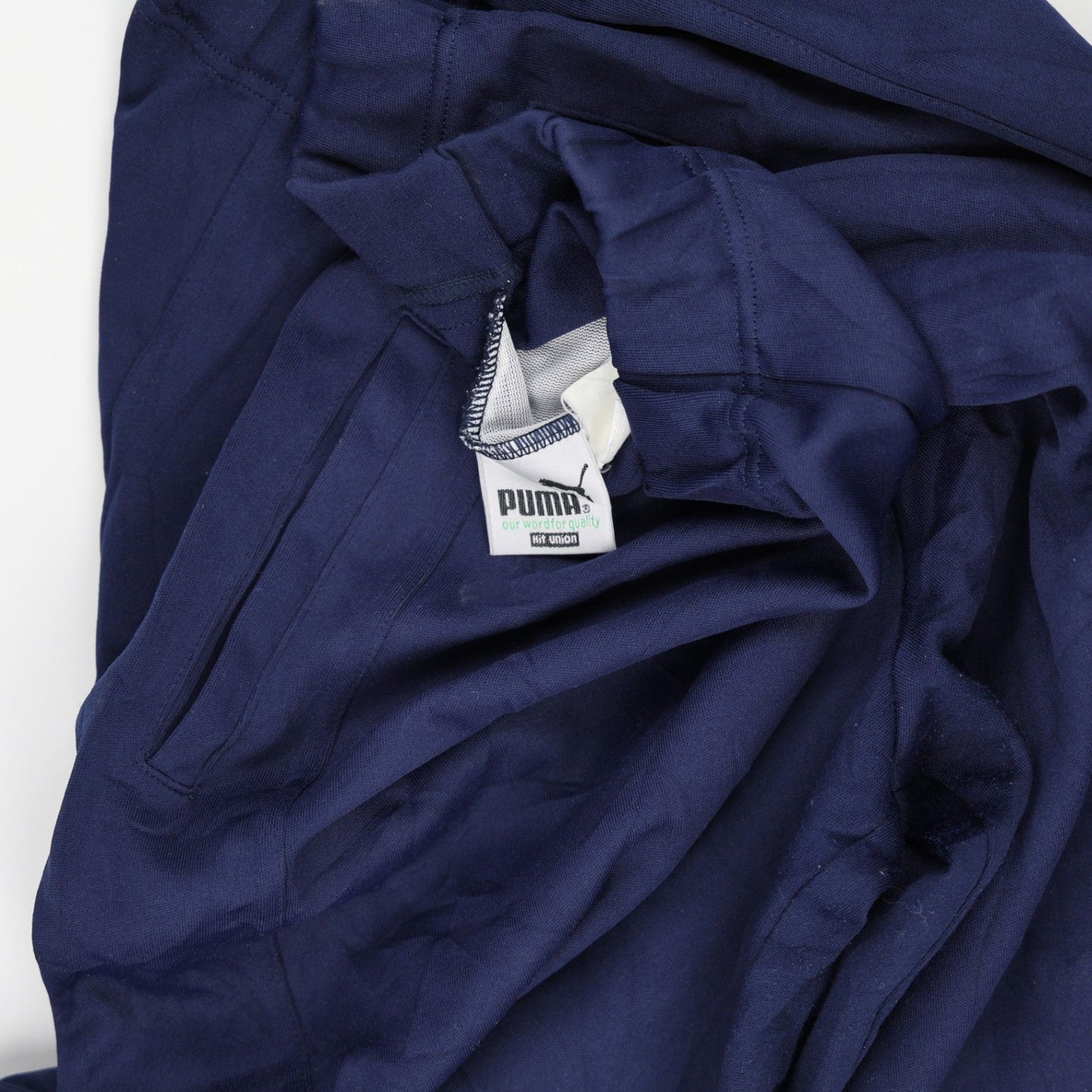 PUMA Navy Blue Vintage Track Pants Men's Size M 33in Waist 75cm Inseam Polyester Blend