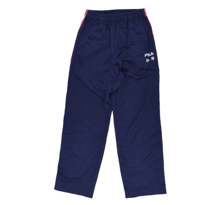Fila Men's Track Pants Navy Blue Medium 76cm Inseam Polyester
