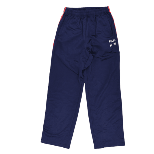 Fila Men's Track Pants Navy Blue Medium 76cm Inseam Polyester