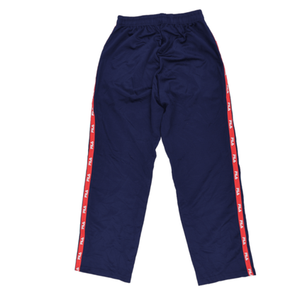 Fila Men's Track Pants Navy Blue Medium 76cm Inseam Polyester