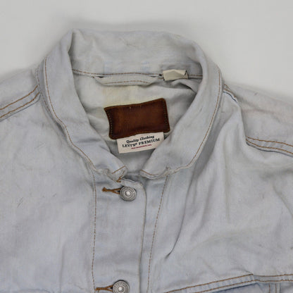 Levi's Vintage Light Blue Denim Trucker Jacket Large 100% Cotton