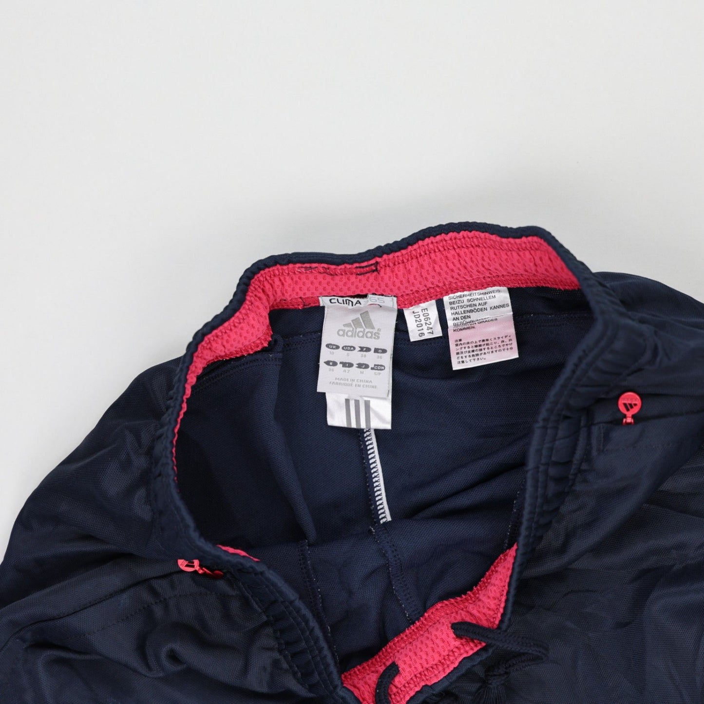 adidas Clima Navy Track Trousers Men's Medium 78 cm Inseam 82 cm Waist Polyester