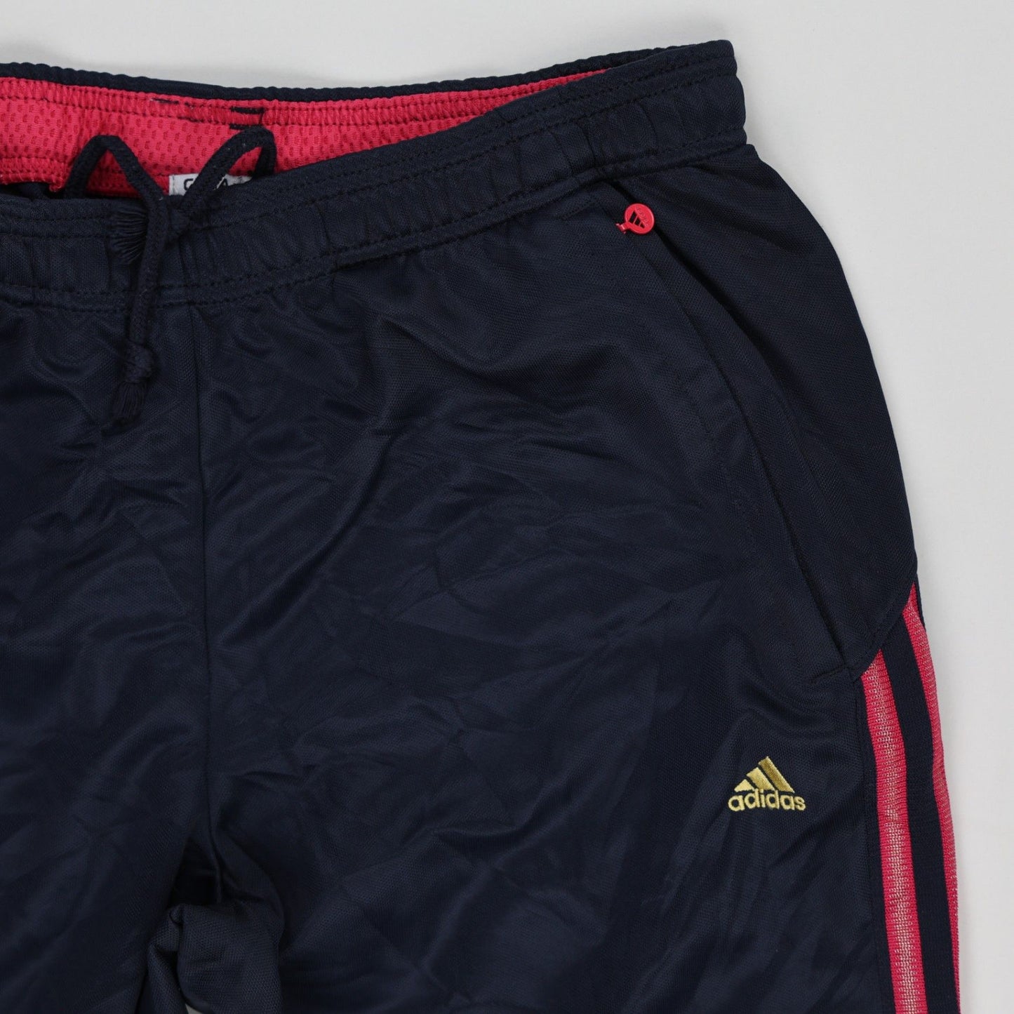 adidas Clima Navy Track Trousers Men's Medium 78 cm Inseam 82 cm Waist Polyester