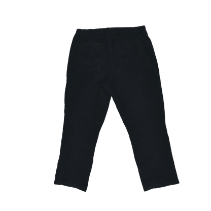 Ellesse Vintage Black Track Trousers Large Polyester Blend Mens 76cm Inseam 43cm Waist