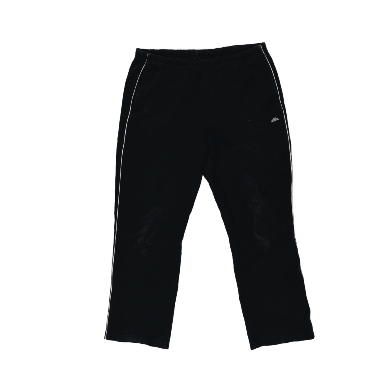 Ellesse Vintage Black Track Trousers Large Polyester Blend Mens 76cm Inseam 43cm Waist