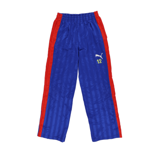 PUMA Vintage Blue Red Track Pants Men's Size Medium Nylon