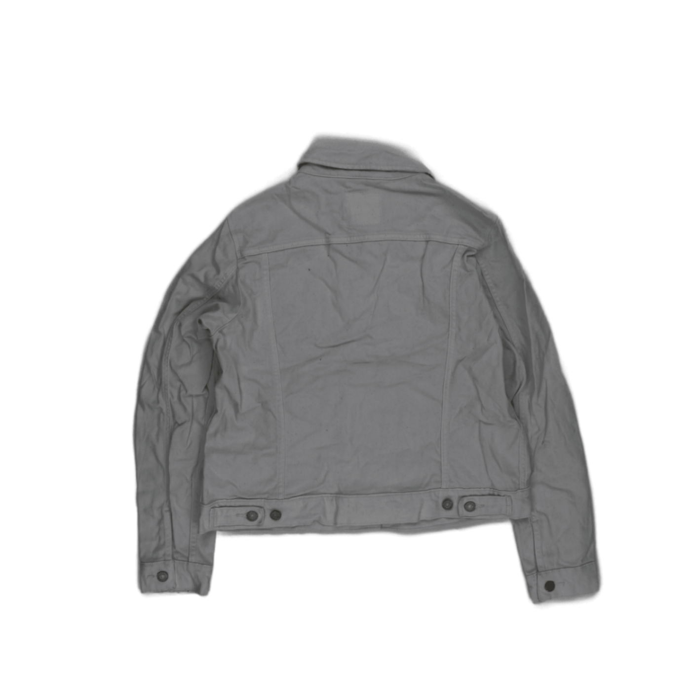 Levi's White Denim Trucker Jacket Medium Cotton