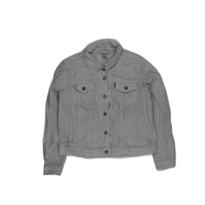 Levi's White Denim Trucker Jacket Medium Cotton