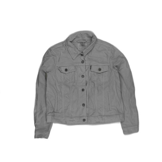 Levi's White Denim Trucker Jacket Medium Cotton