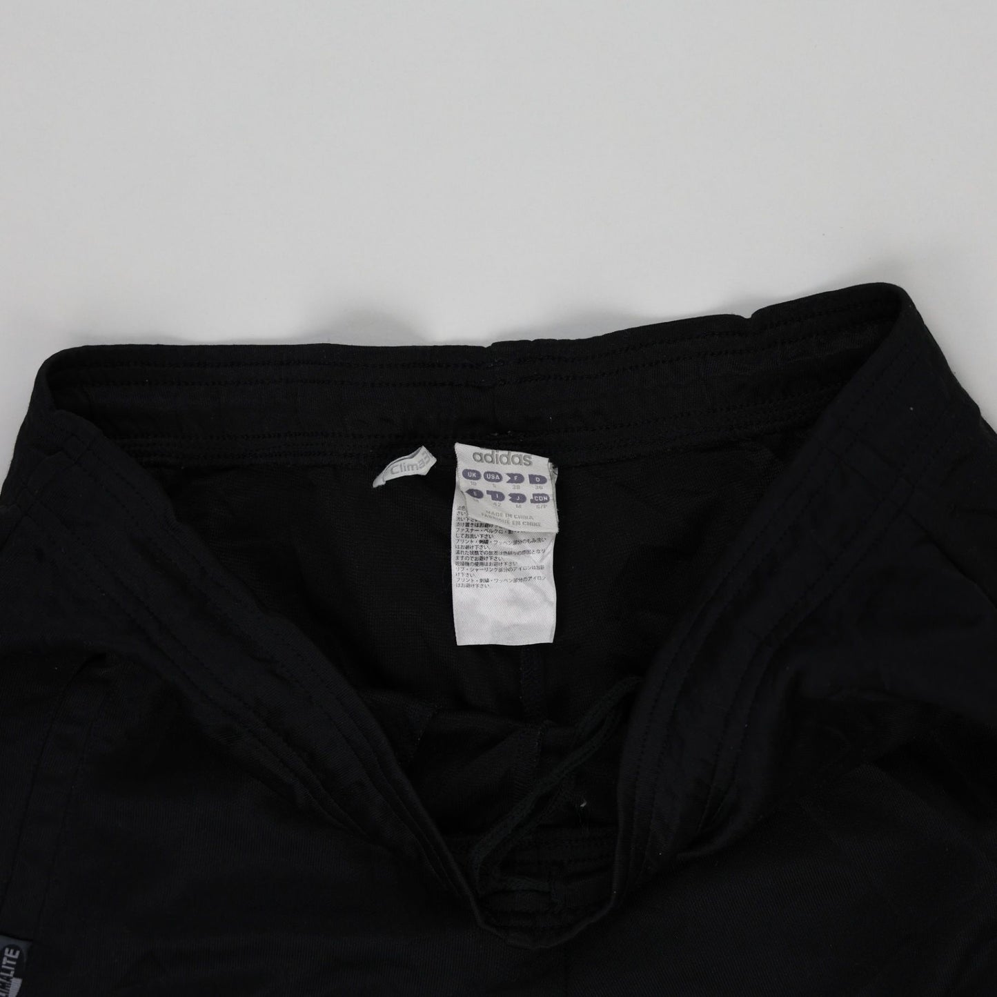 Adidas Climalite Black Sports Trousers Medium Polyester Mens 77 cm Inseam 39 cm Waist