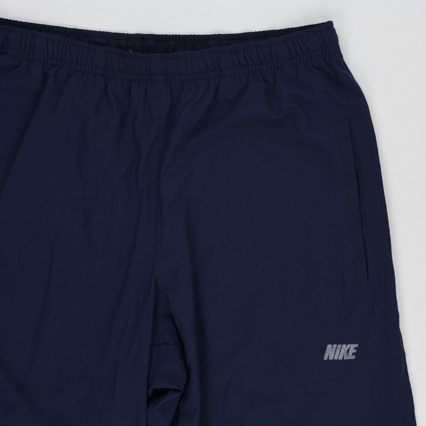 Nike Training Trousers Navy Blue Large 78 cm Inseam 42 cm Waist Polyester
