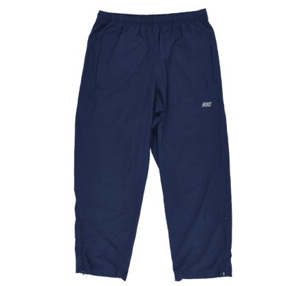 Nike Training Trousers Navy Blue Large 78 cm Inseam 42 cm Waist Polyester