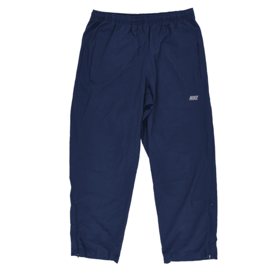 Nike Training Trousers Navy Blue Large 78 cm Inseam 42 cm Waist Polyester