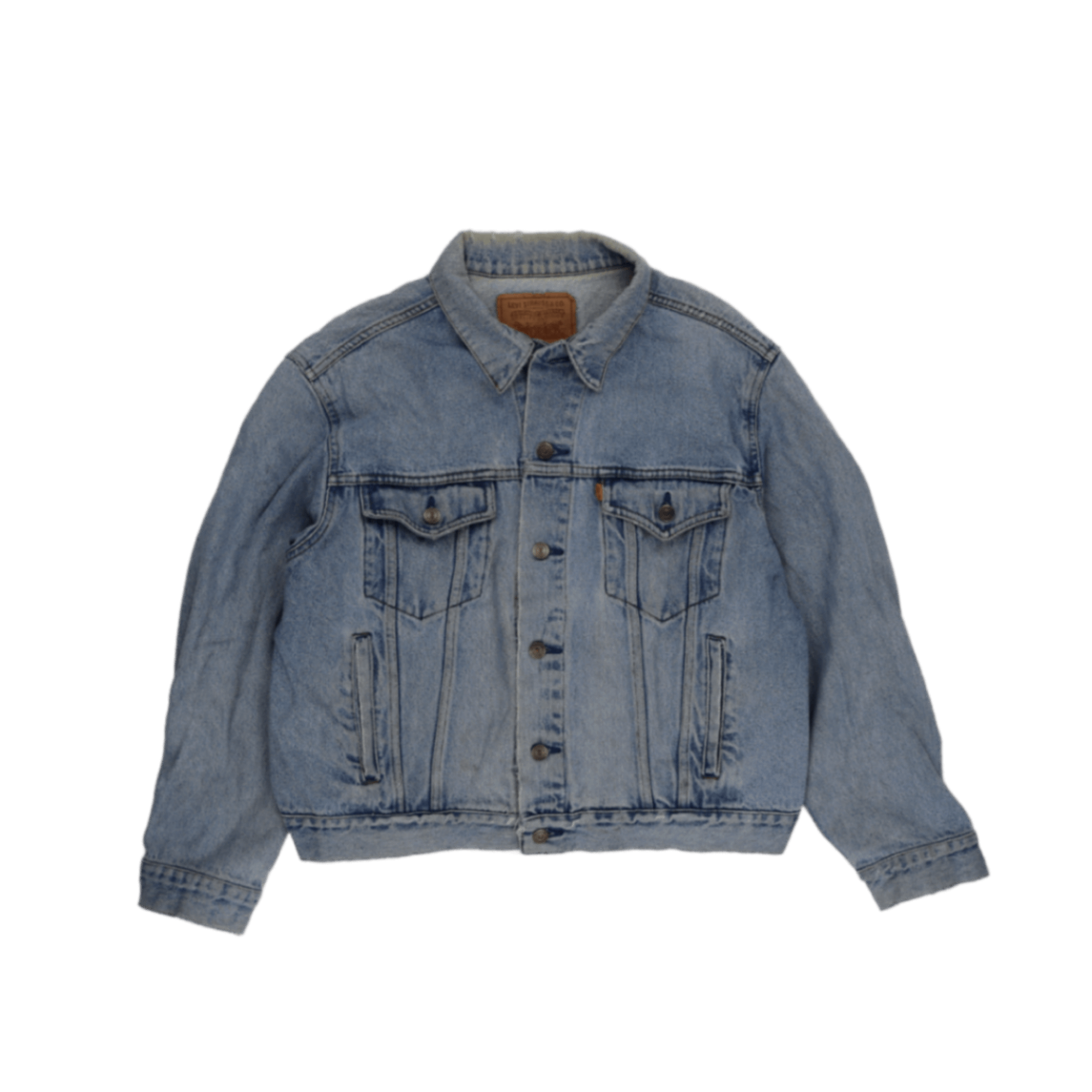 Levi's Vintage Light Blue Denim Trucker Jacket Size 48 L Cotton