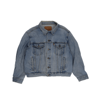 Levi's Vintage Light Blue Denim Trucker Jacket Size 48 L Cotton