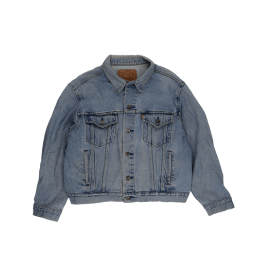 Levi's Vintage Light Blue Denim Trucker Jacket Size 48 L Cotton