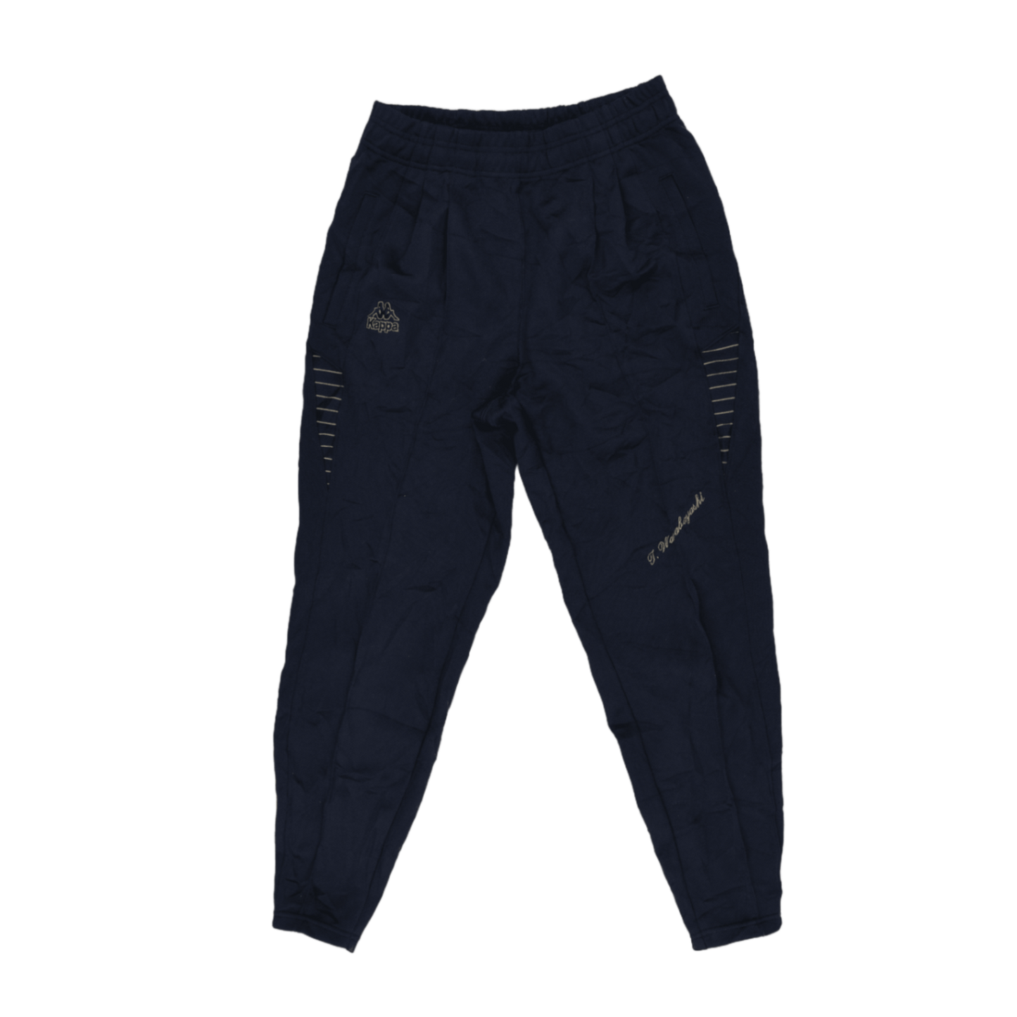 Kappa Vintage Navy Blue Track Bottoms Large 76cm Inseam 42cm Waist Polyester