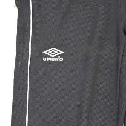 Umbro Navy Blue Track Bottoms Mens Medium Polyester Vintage 76 Inseam 36 Waist