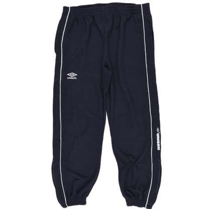 Umbro Navy Blue Track Bottoms Mens Medium Polyester Vintage 76 Inseam 36 Waist