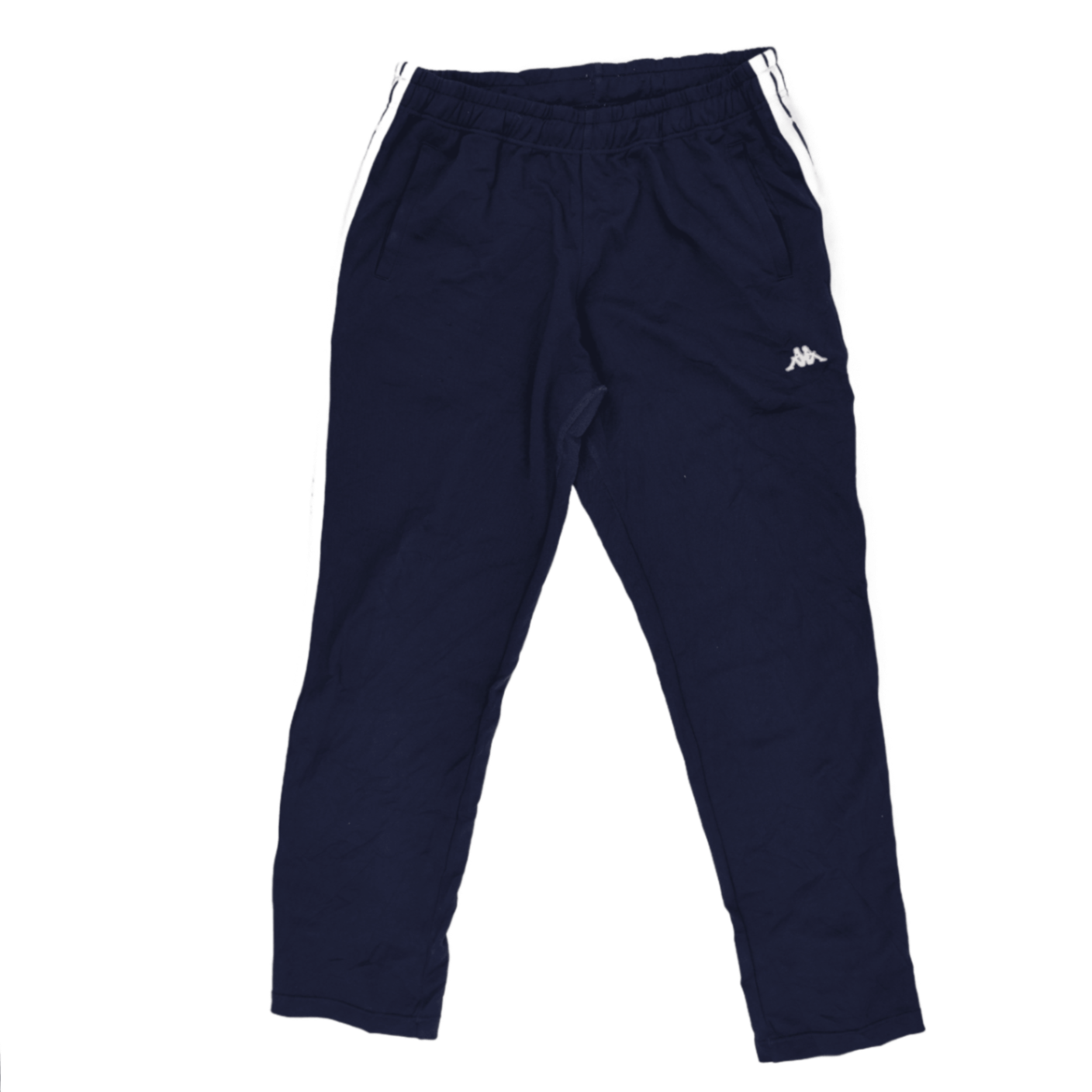 Kappa Navy Blue Tracksuit Bottoms Men's Medium Cotton Blend 75 cm Inseam 84 cm Waist