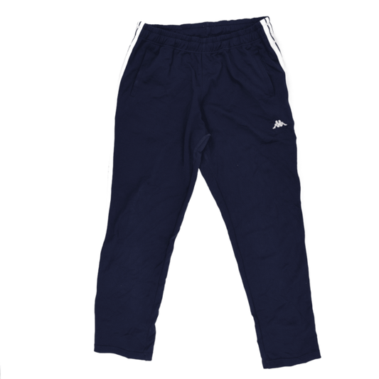 Kappa Navy Blue Tracksuit Bottoms Men's Medium Cotton Blend 75 cm Inseam 84 cm Waist