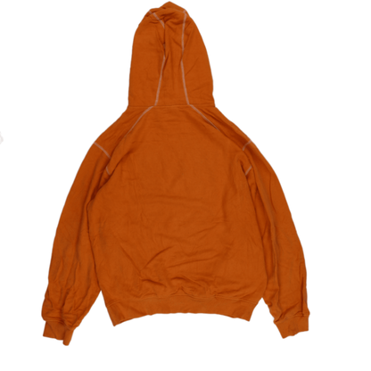 Reebok Vintage Orange Pullover Hoodie Unisex Large Cotton Blend 90s Retro