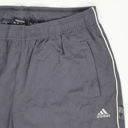 adidas Climalite Navy Track Trousers Large 77 cm Inseam Polyester Vintage